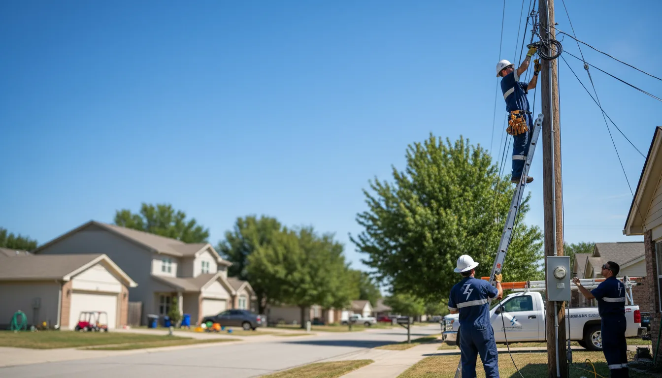 Residential electrician providing installation services in Laceys Spring, AL